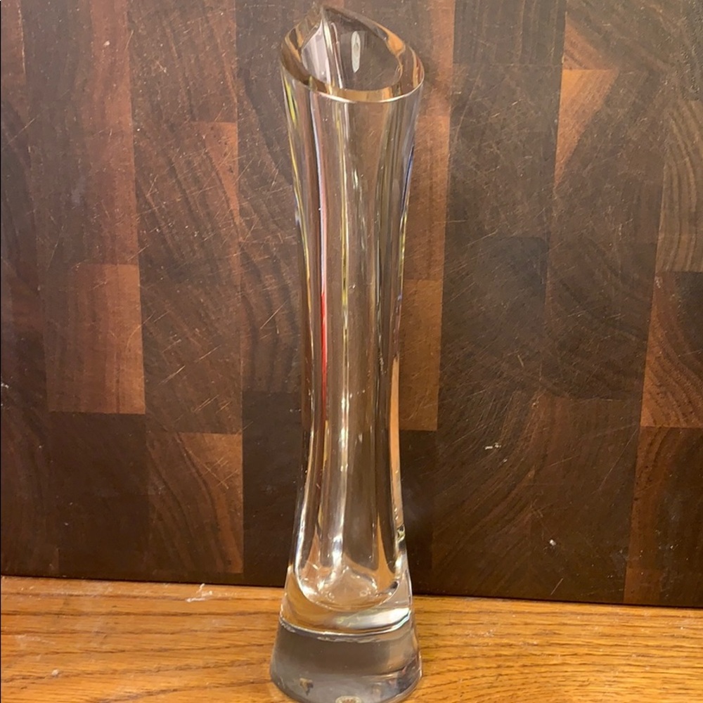 Orrefors Sweden lead glass minimalist vase Classic